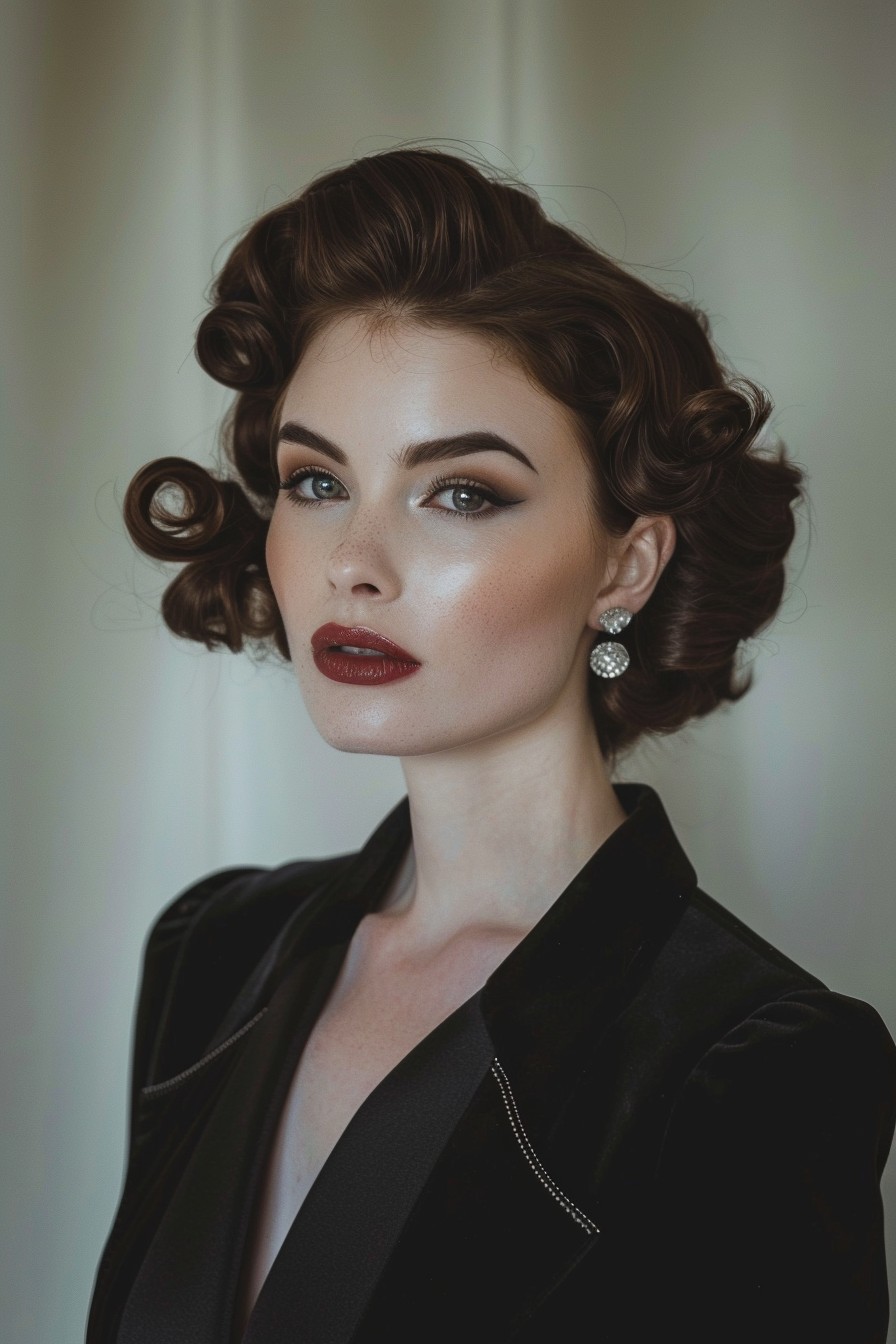 Vintage Glamour Pin Curls