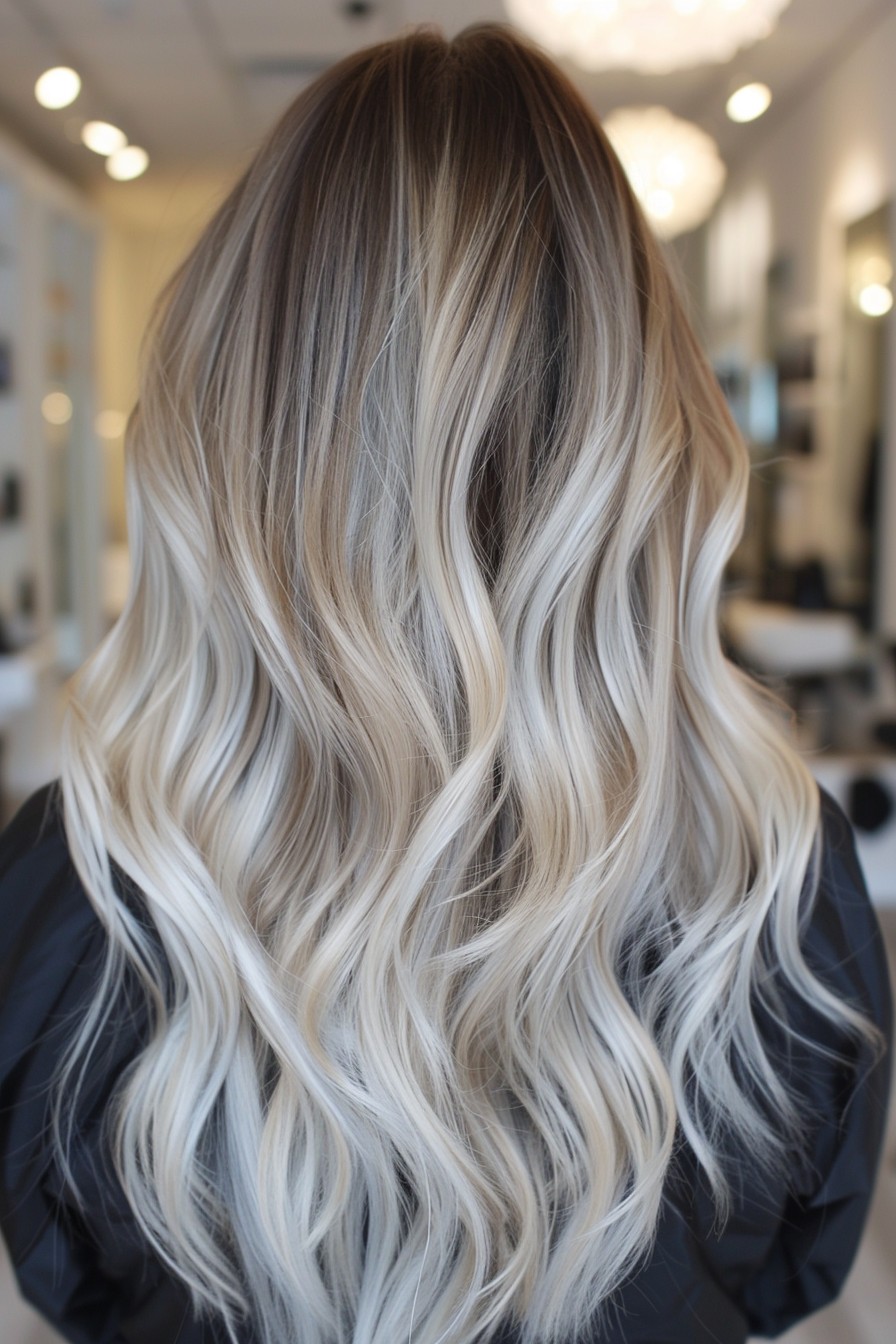 Smooth Icy Blonde Transition