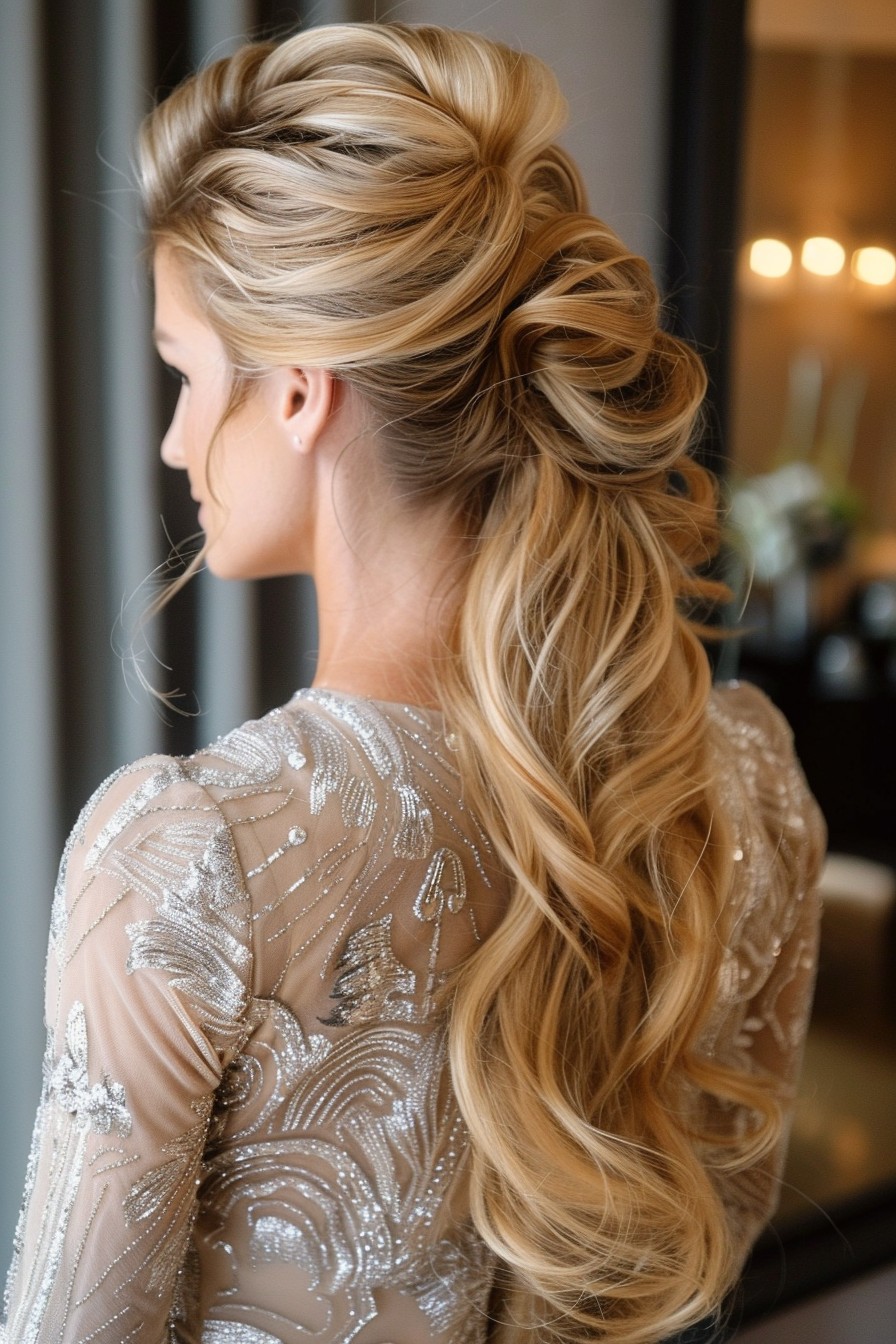 Dramatic Volume Low Ponytail