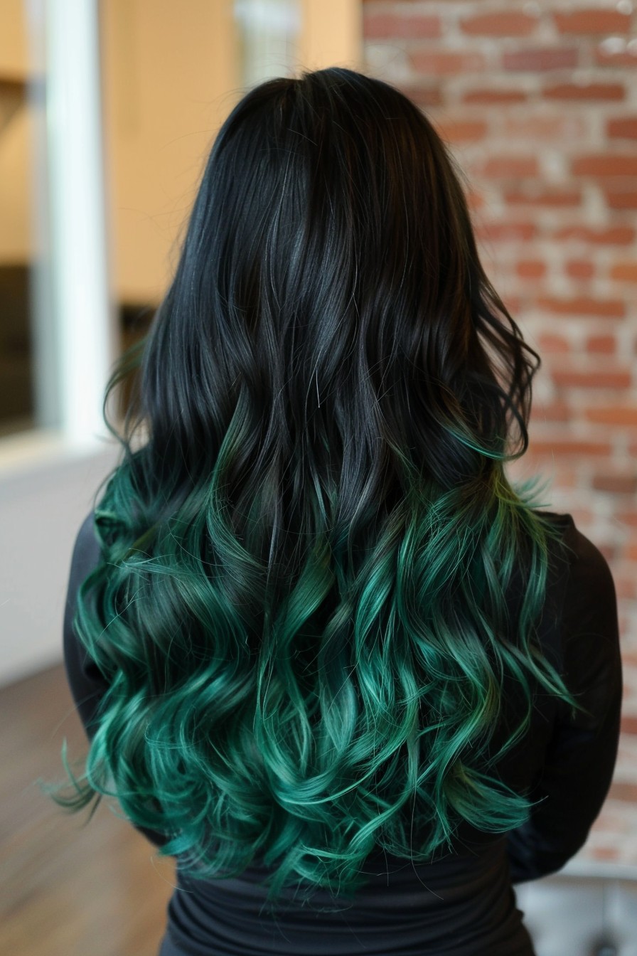 Statement Emerald Green Ombre