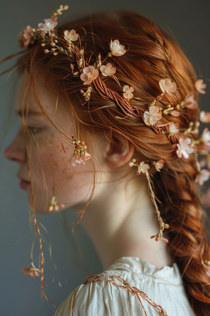 Enchanted Copper Braided Crown