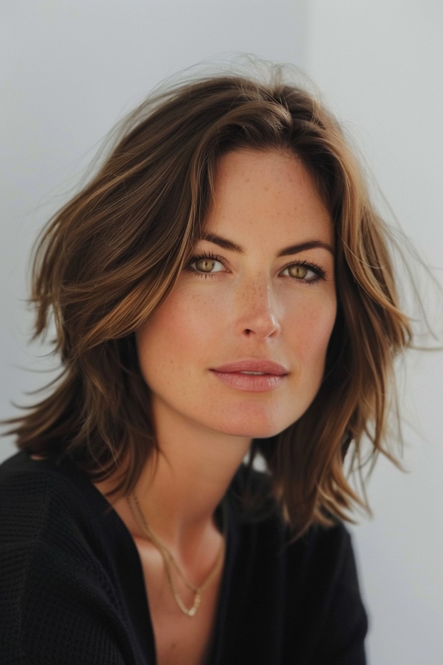 Textured Lob with Side Part