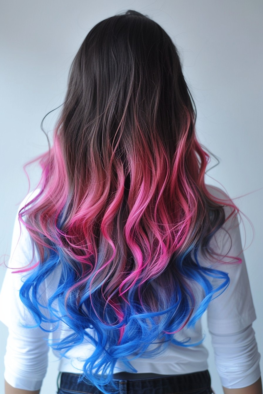 Vibrant Pop of Color on Ends