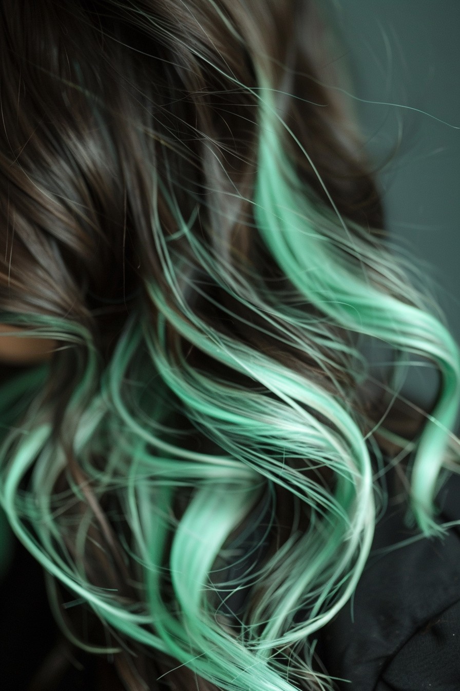 Refreshing Pastel Mint Streaks