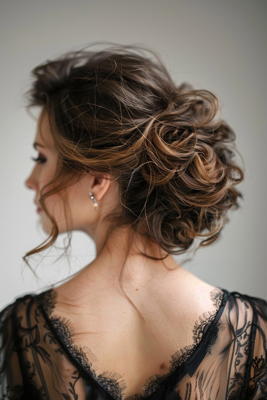 Romantic Tendrils in a Soft Updo