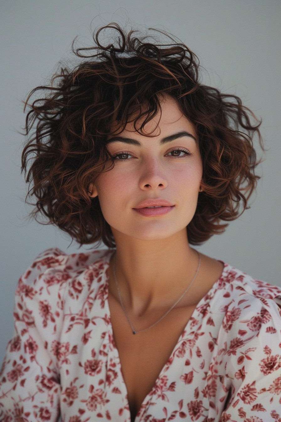 High-Volume Bob with Curls