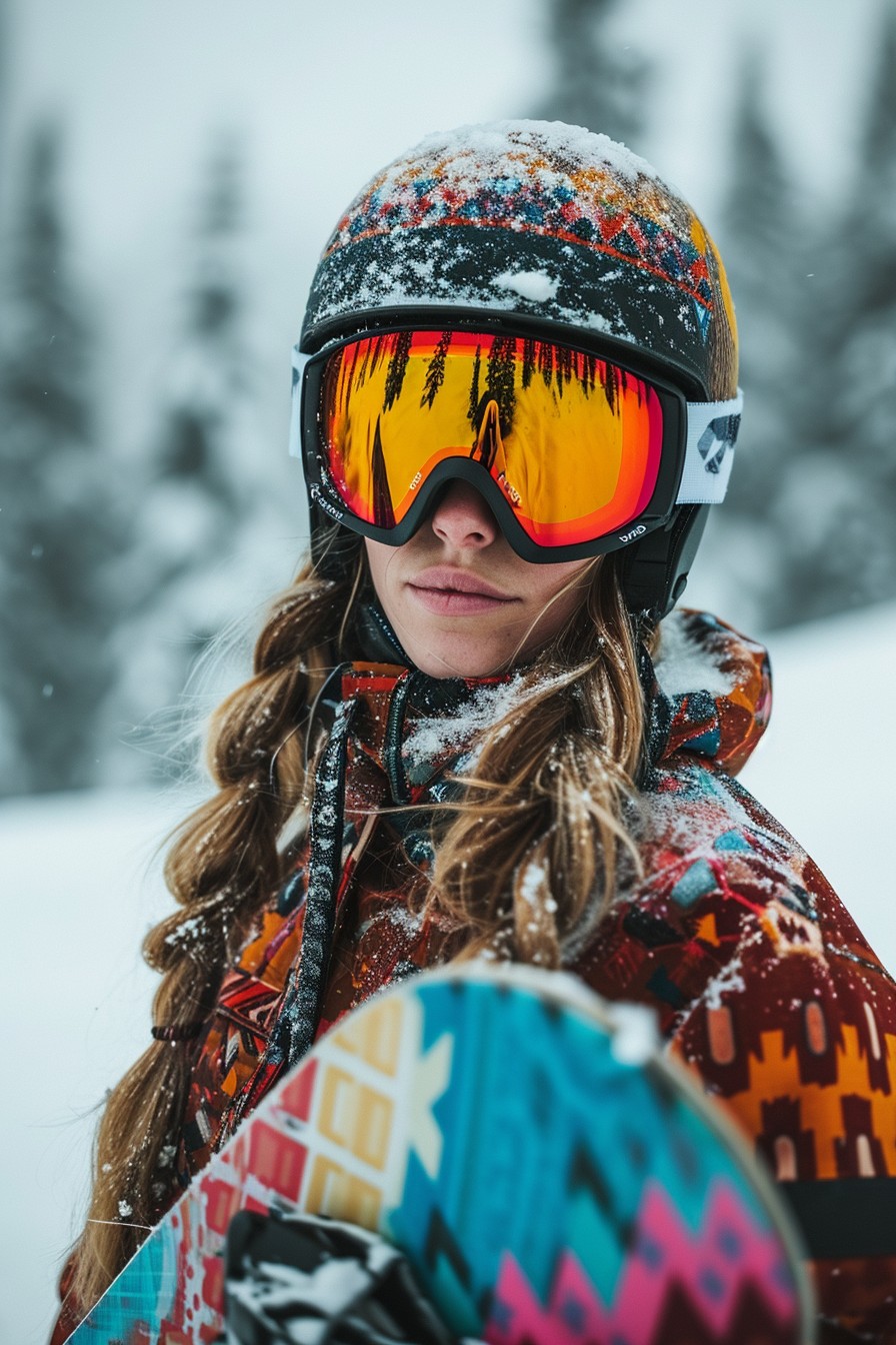 Playful Side Pigtails for Snowboarders