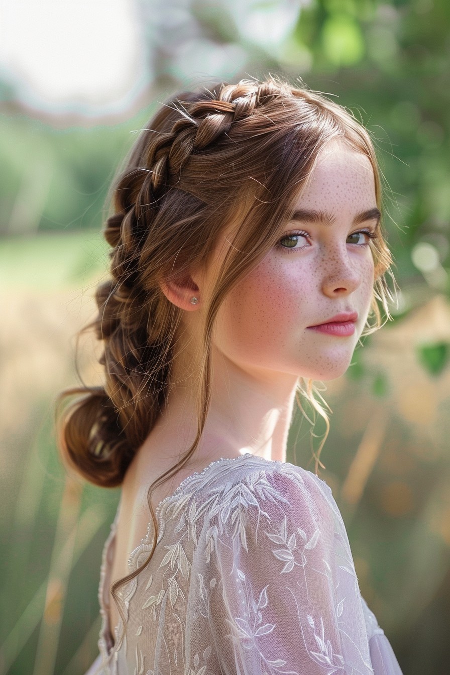 Angelic Soft Twisted Halo Braid