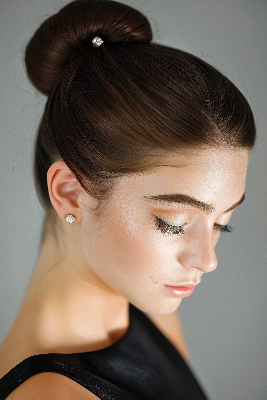 Elegant High Ballerina Bun