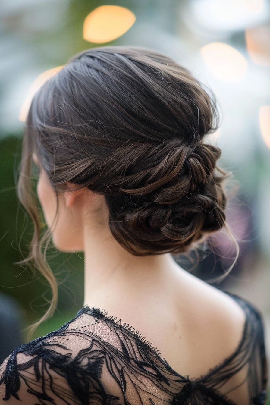 Effortlessly Chic Low Twisted Chignon