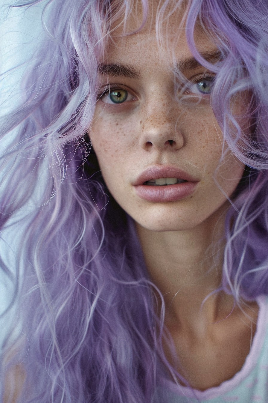 Ethereal Long Layered Lavender