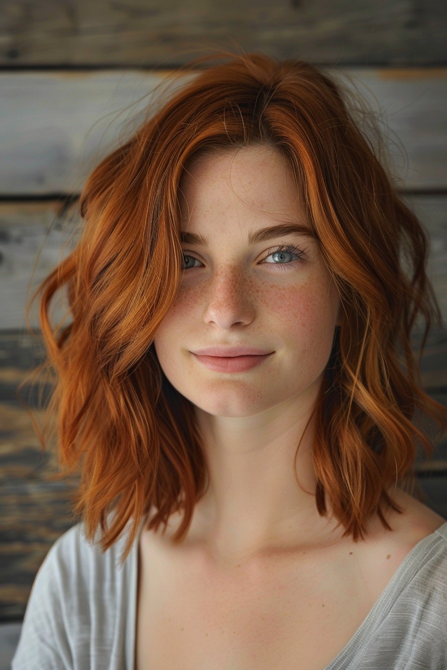 Casual Beachy Copper Lob