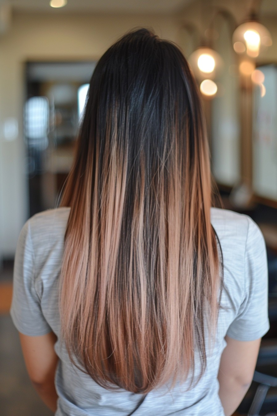 Smooth Rose Gold Ombre