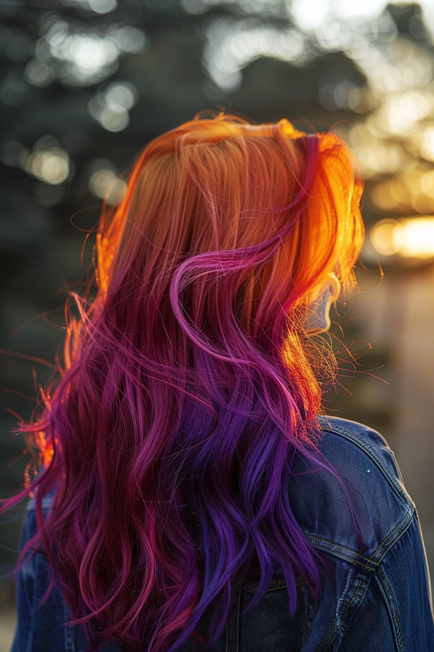 Festival Sunset Ombre Hair