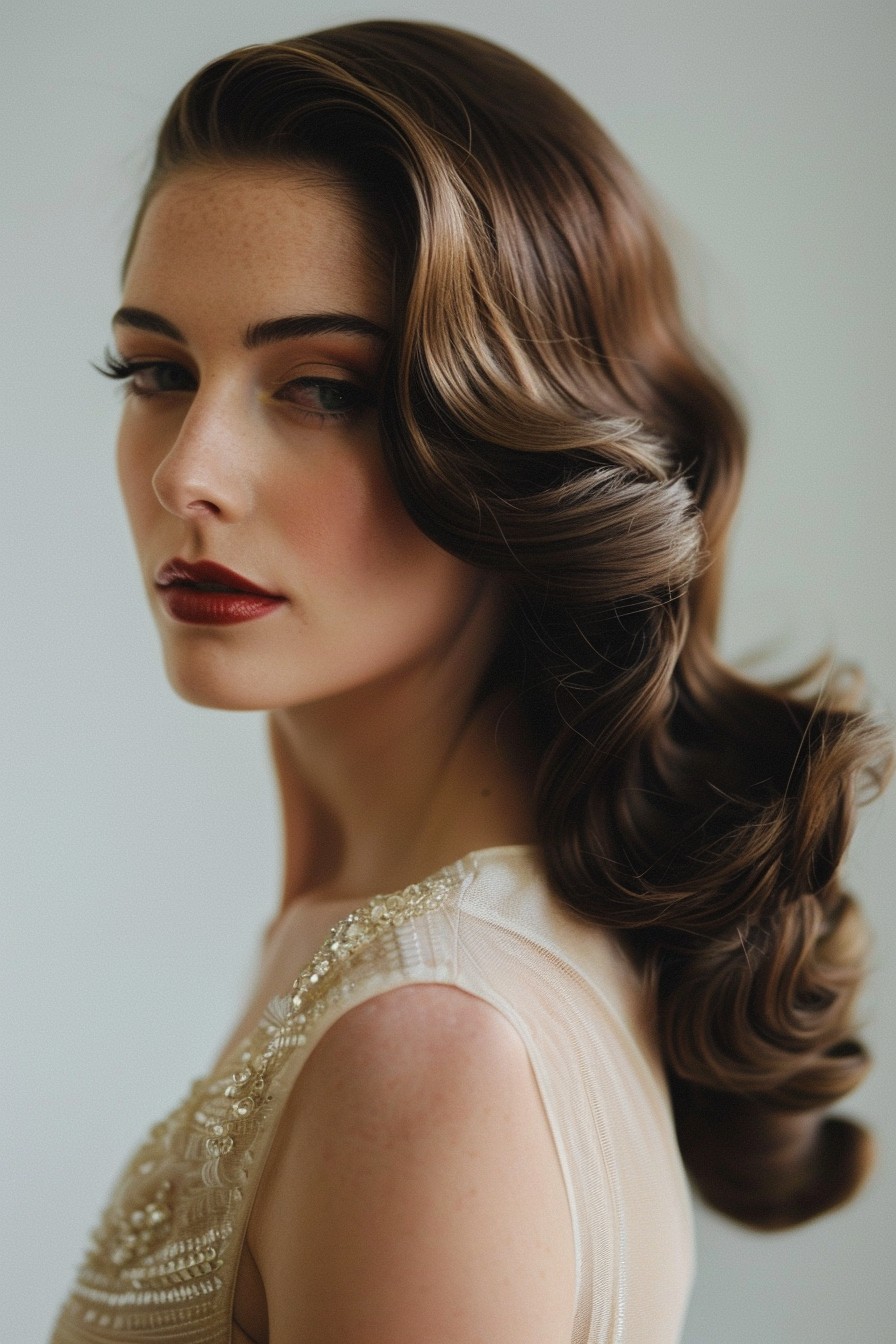 Timeless Old Hollywood Waves