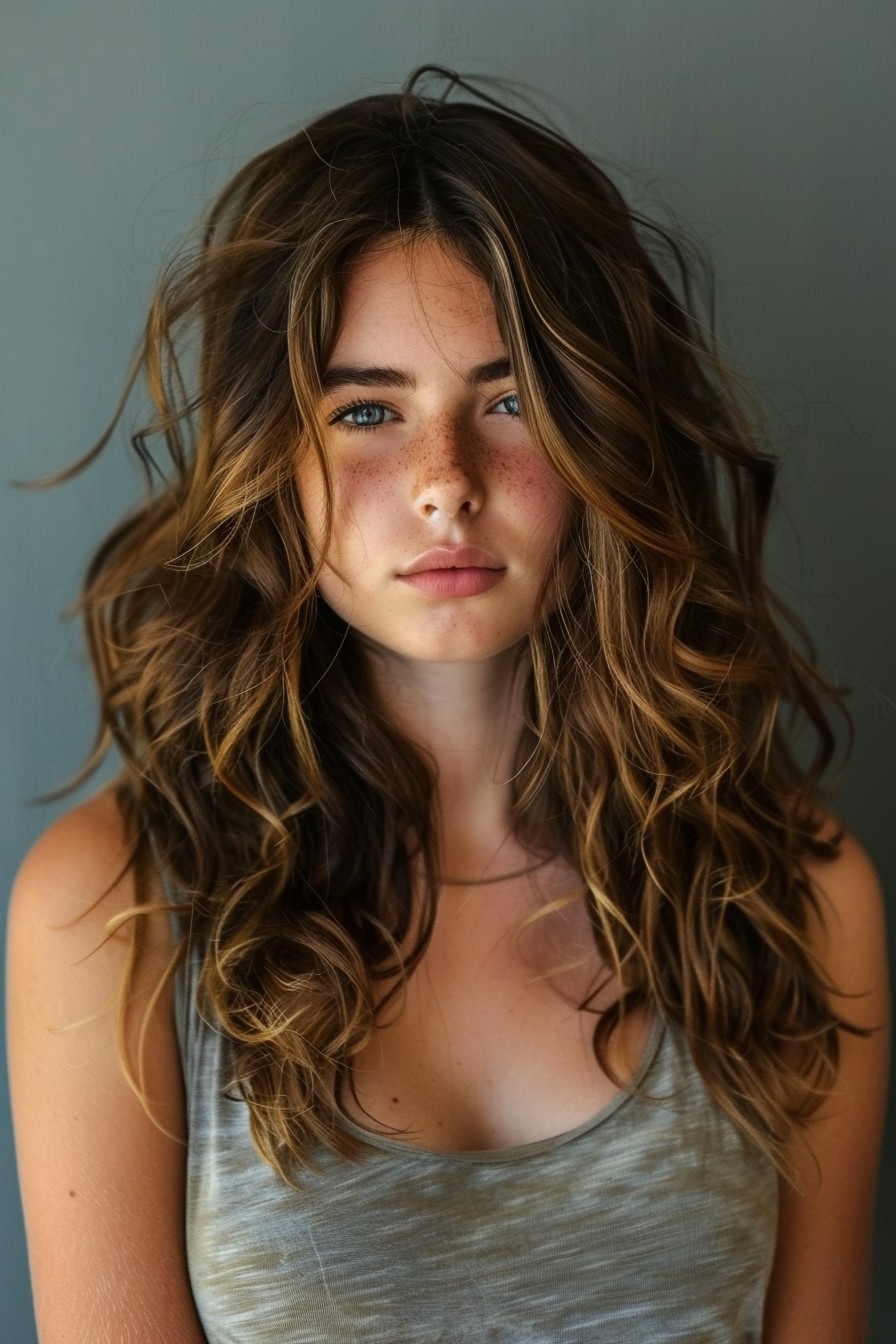 Natural Sun-Kissed Layered Cut