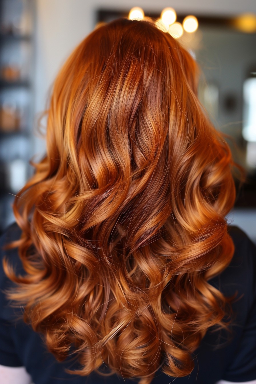 Glamorous Bouncy Copper Curls