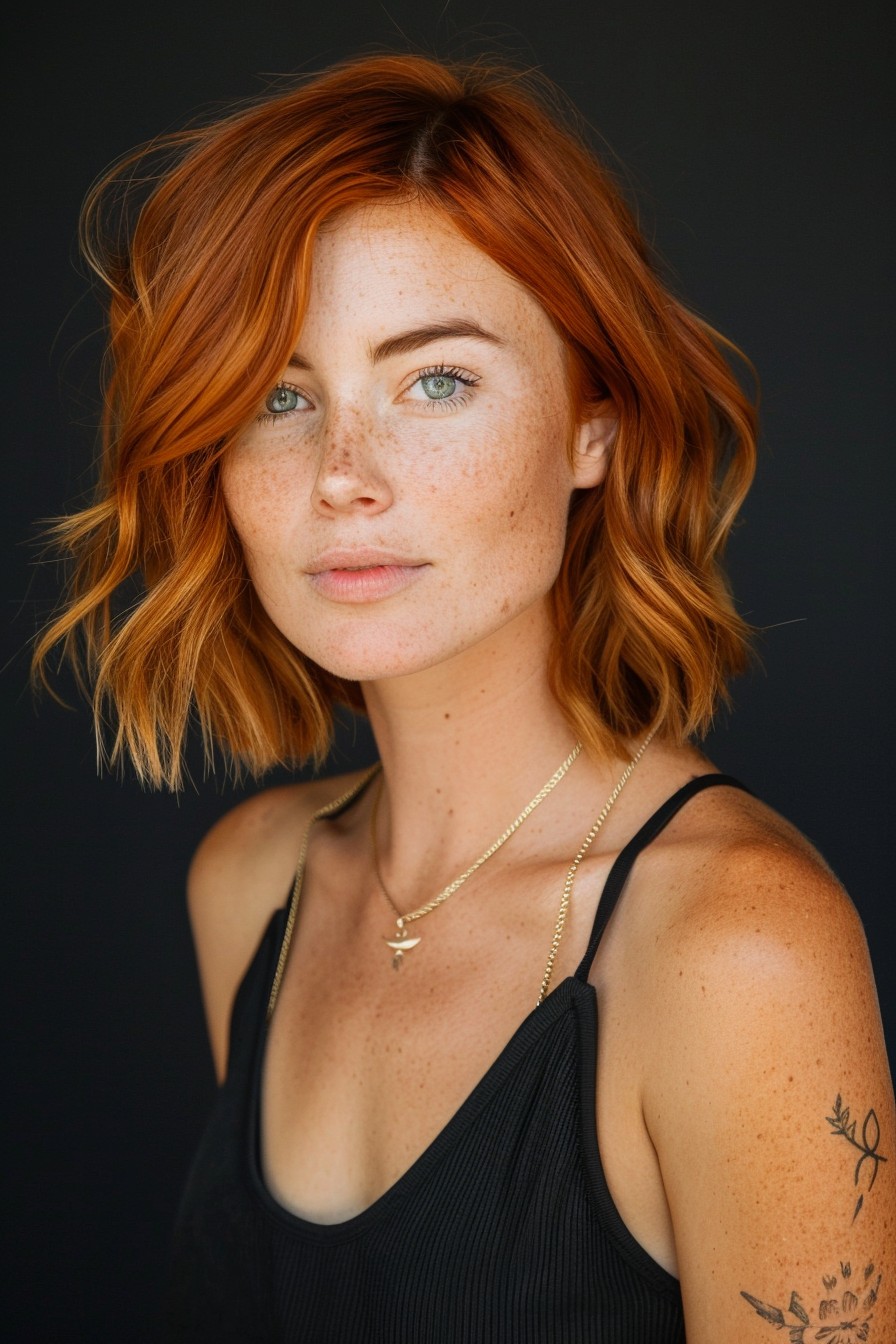 Chic Modern Copper Bob