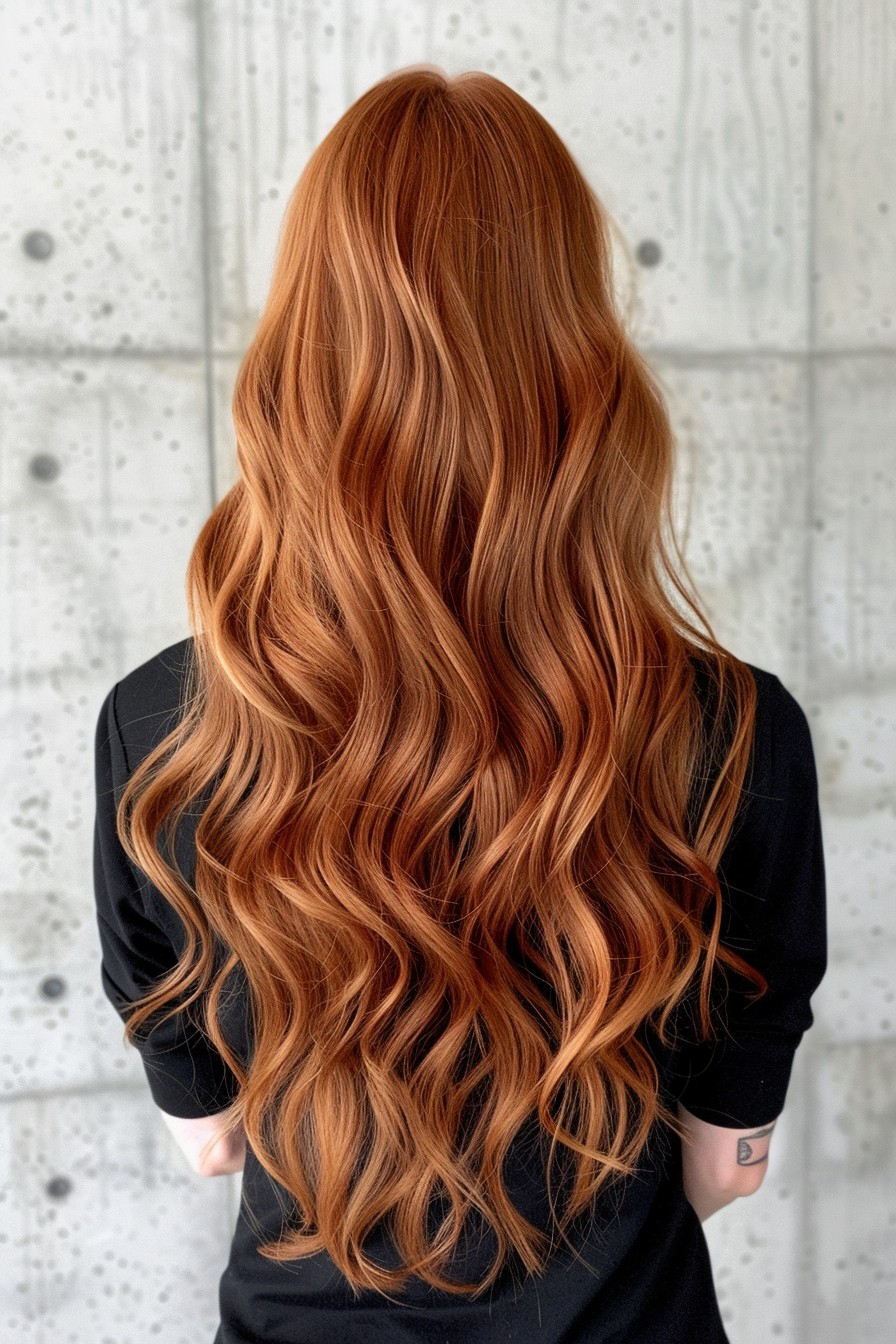 Natural Minimalistic Copper Waves