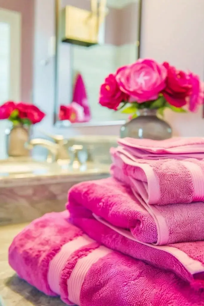 Fuchsia Pink Towels