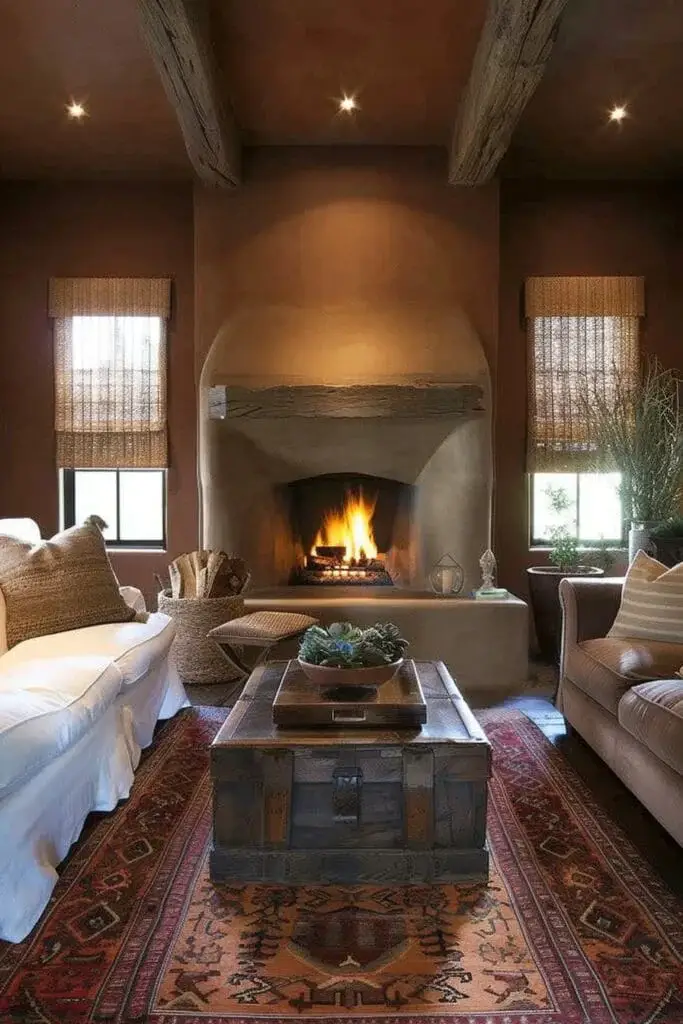 Cozy Fireplace Nook