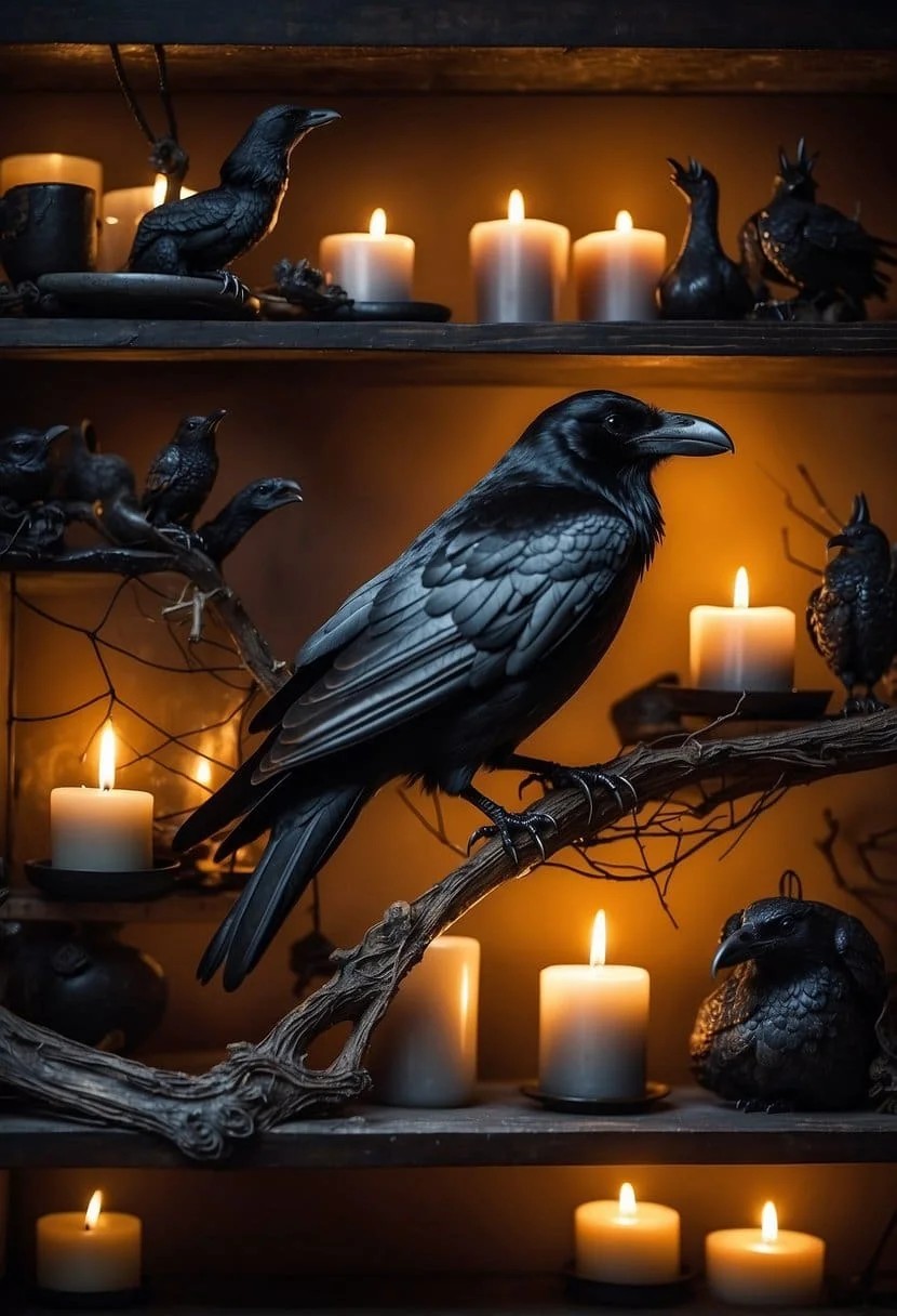 Menacing Raven Ornaments