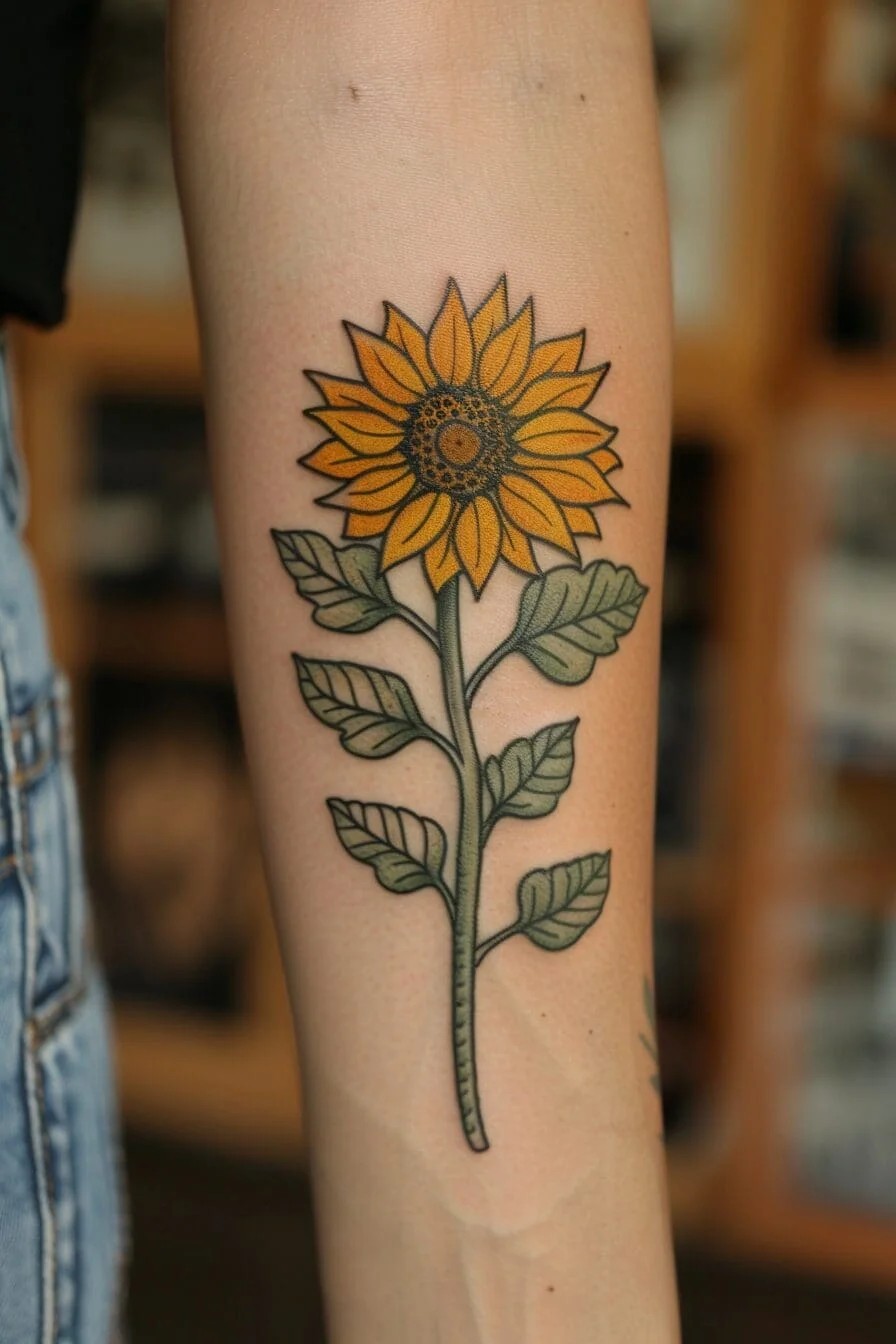 Sunflower Tattoo