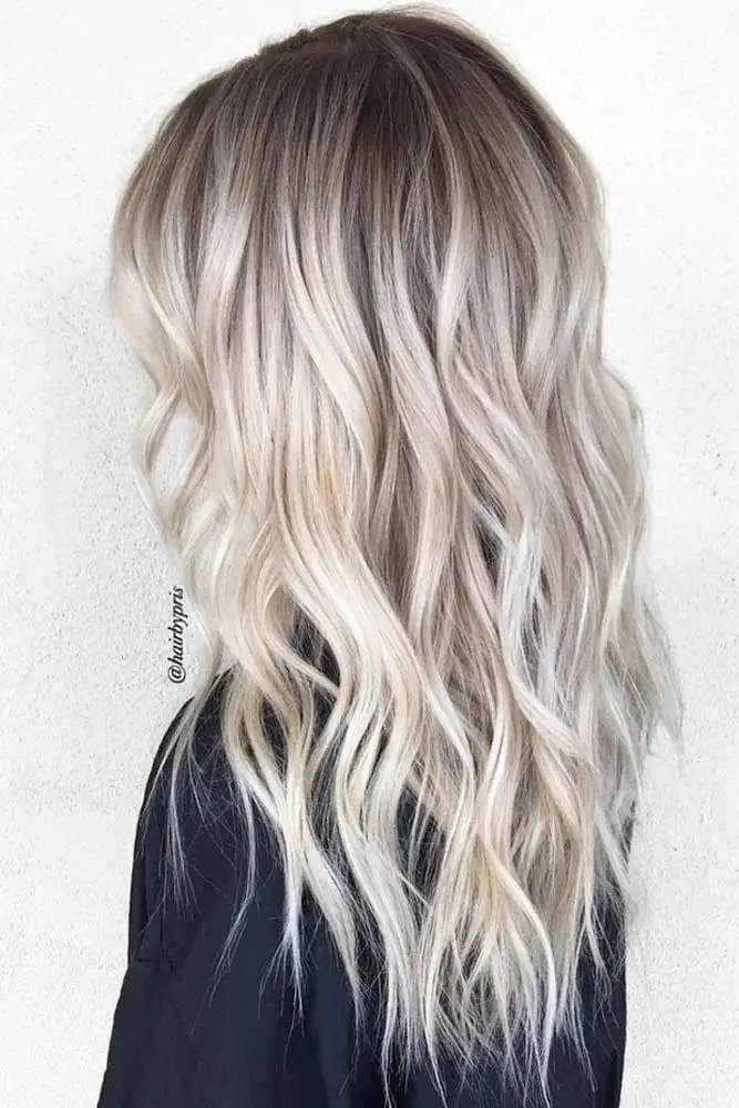 Platinum Blonde Balayage