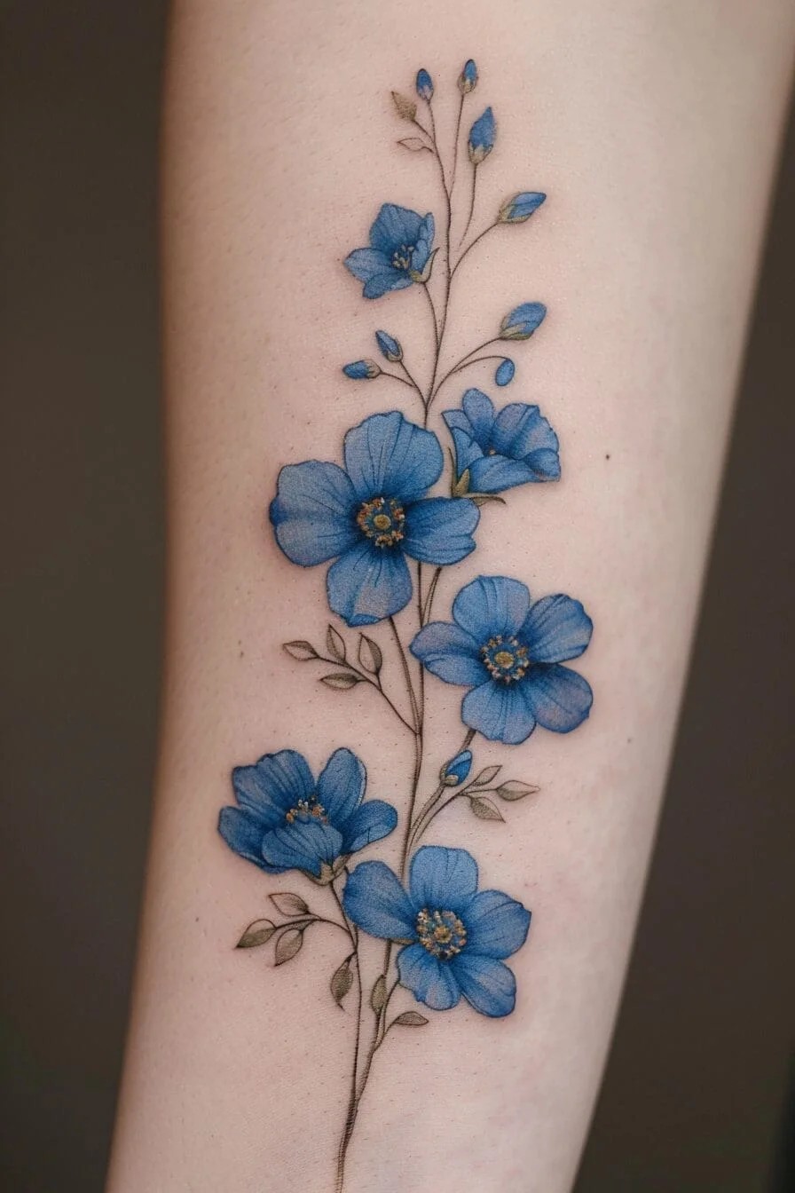 Forget-Me-Not Tattoo