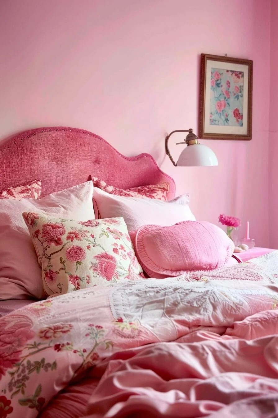 Layered Pink Textiles