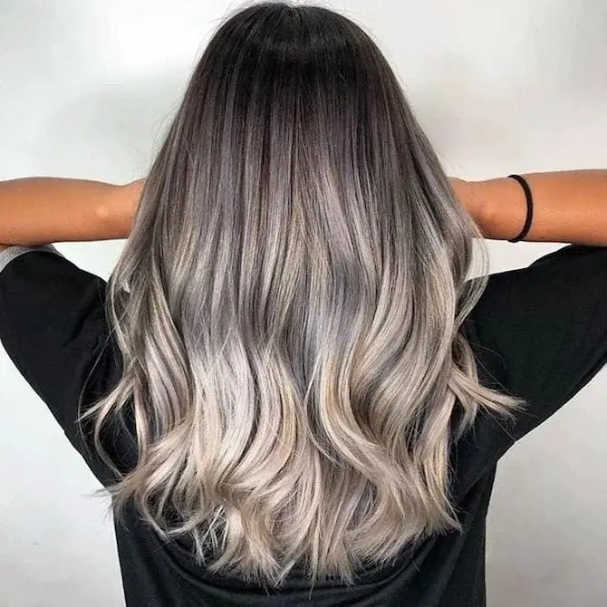 Silver Ombre Hair Color