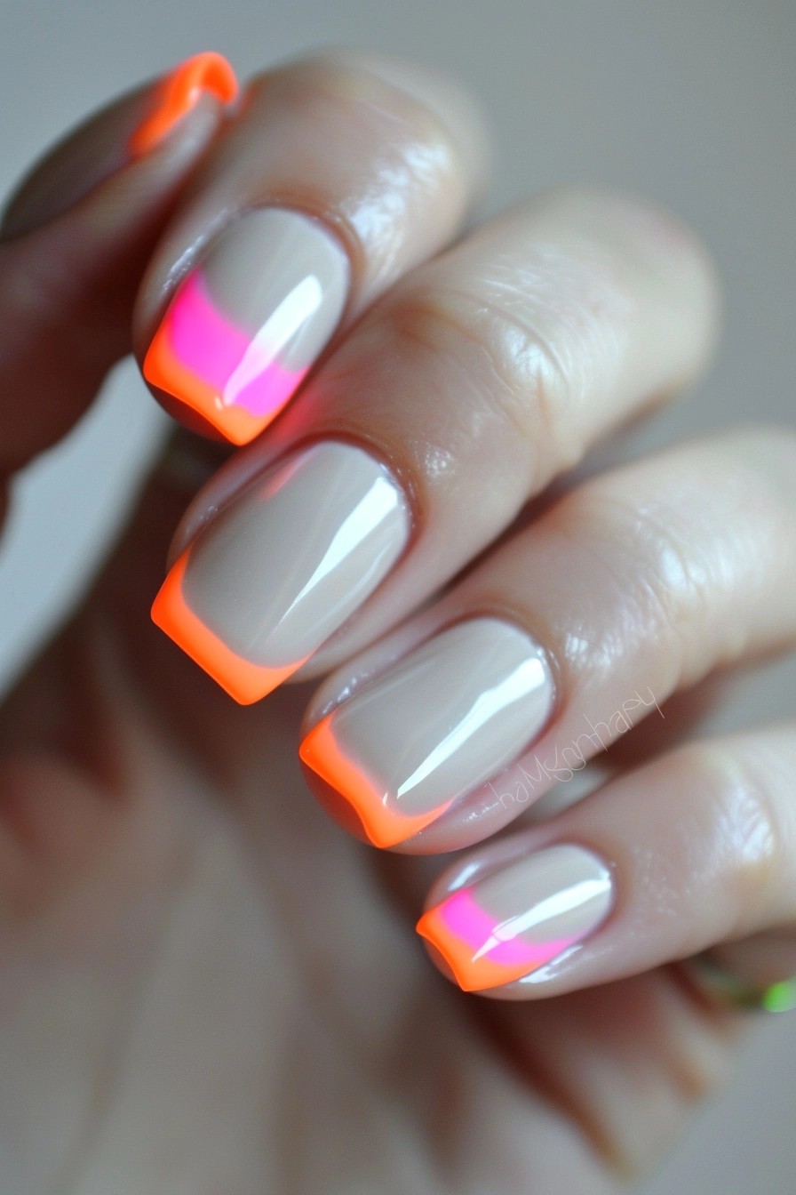 Neutral Base and Neon Tips