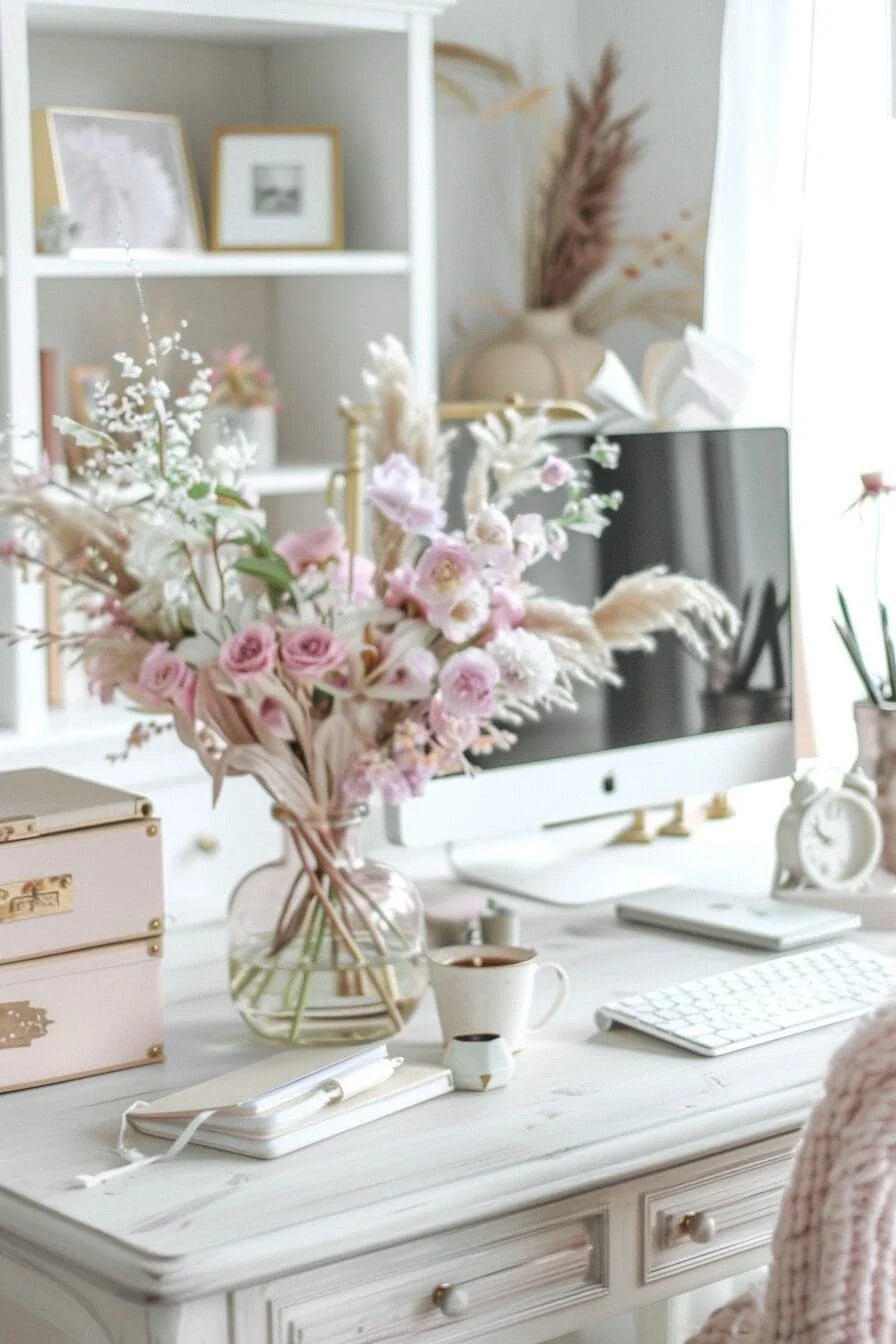 25 Chic and Feminine Home Office Ideas Tailored for Women