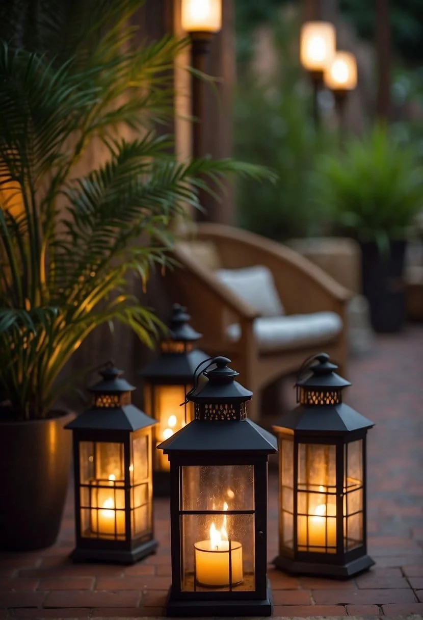 Tiki Torch Lanterns for Patio Ambiance