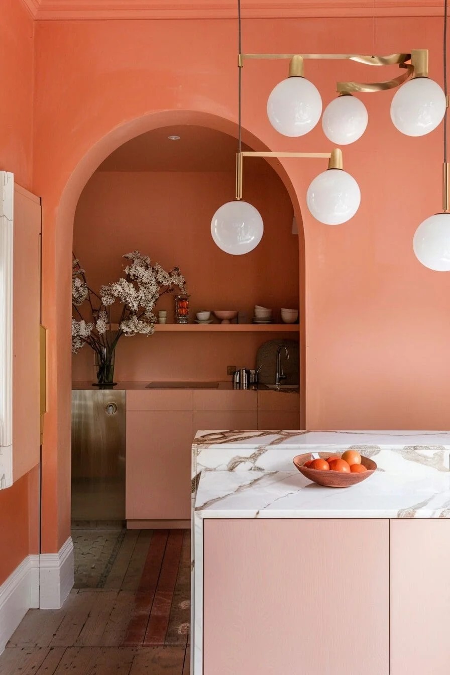 Peachy Pink Walls