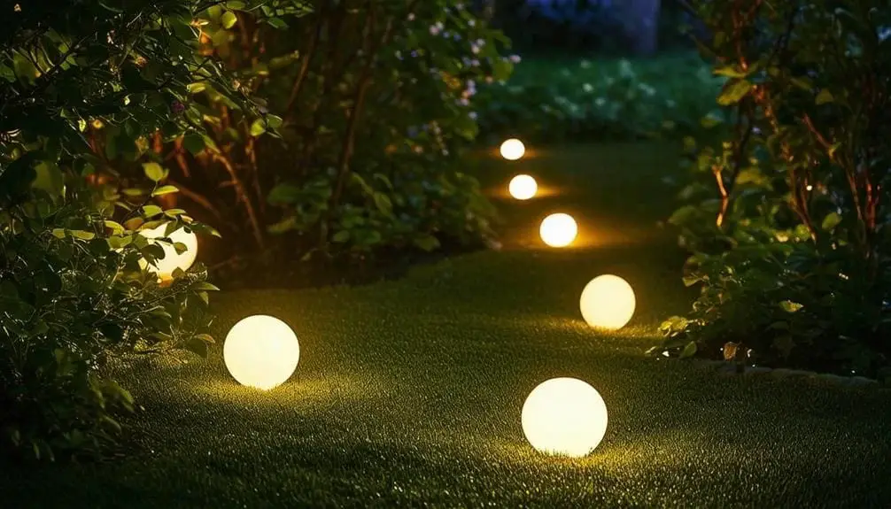 Yard Lights with Round Shades