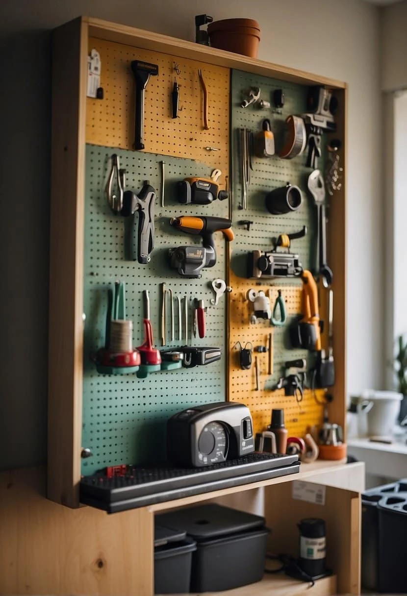 Install a Pegboard for Versatile Storage in Your Small Apartment