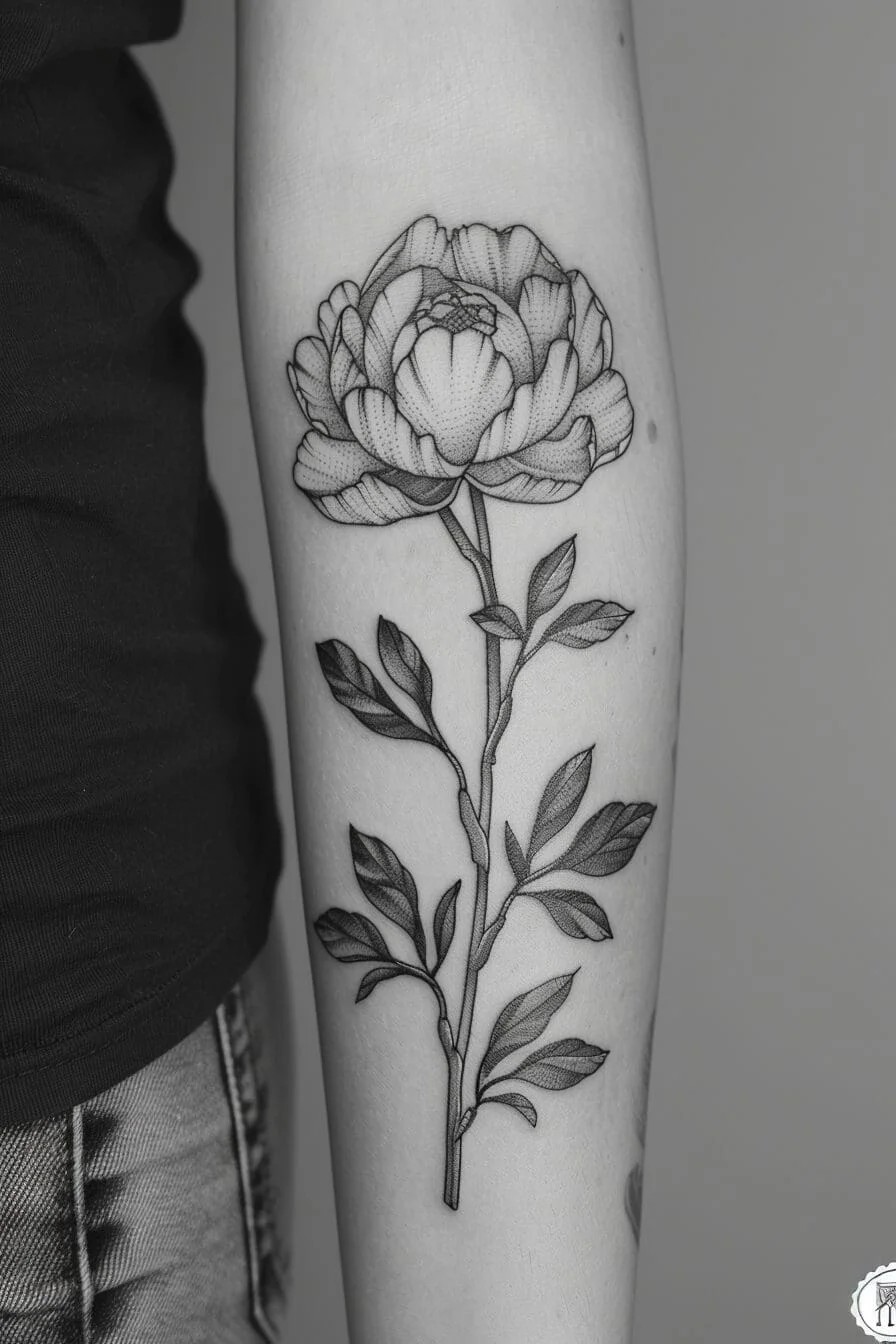 Peony Tattoo