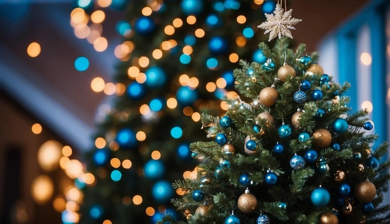 Peacock Feather Christmas Tree Decorations