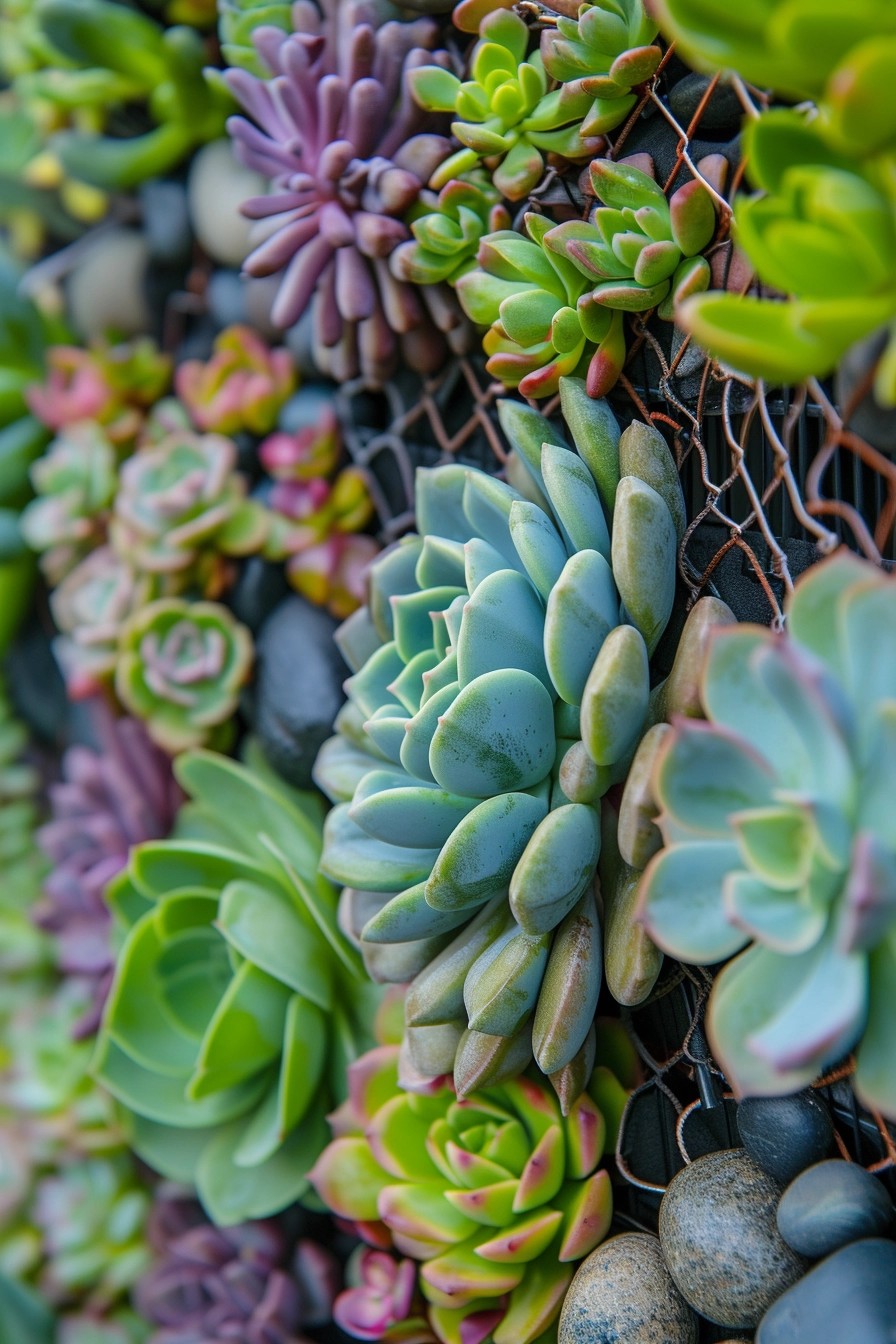 Make a Pebble and Succulent Vertical Garden