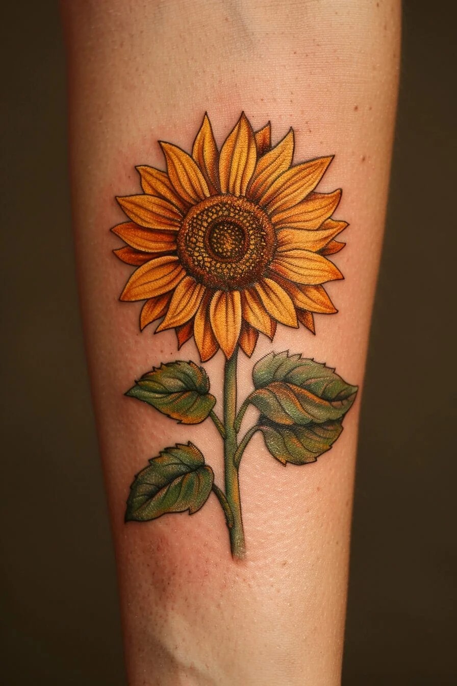 Sunflower Tattoo