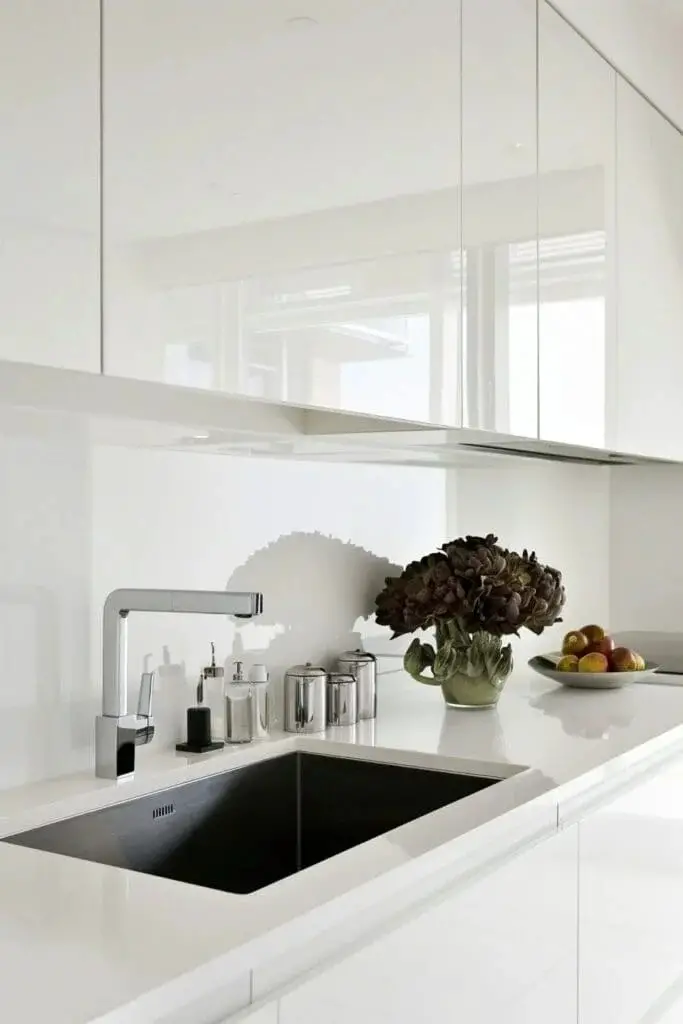 Sleek and Shiny Cabinets