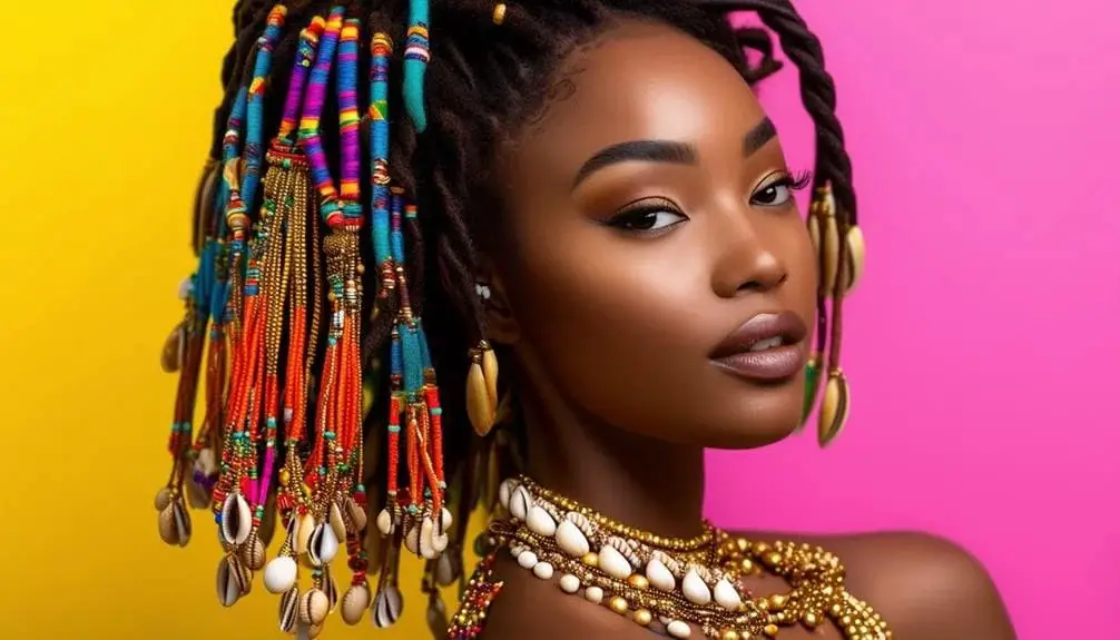 Faux Locs with Accessories