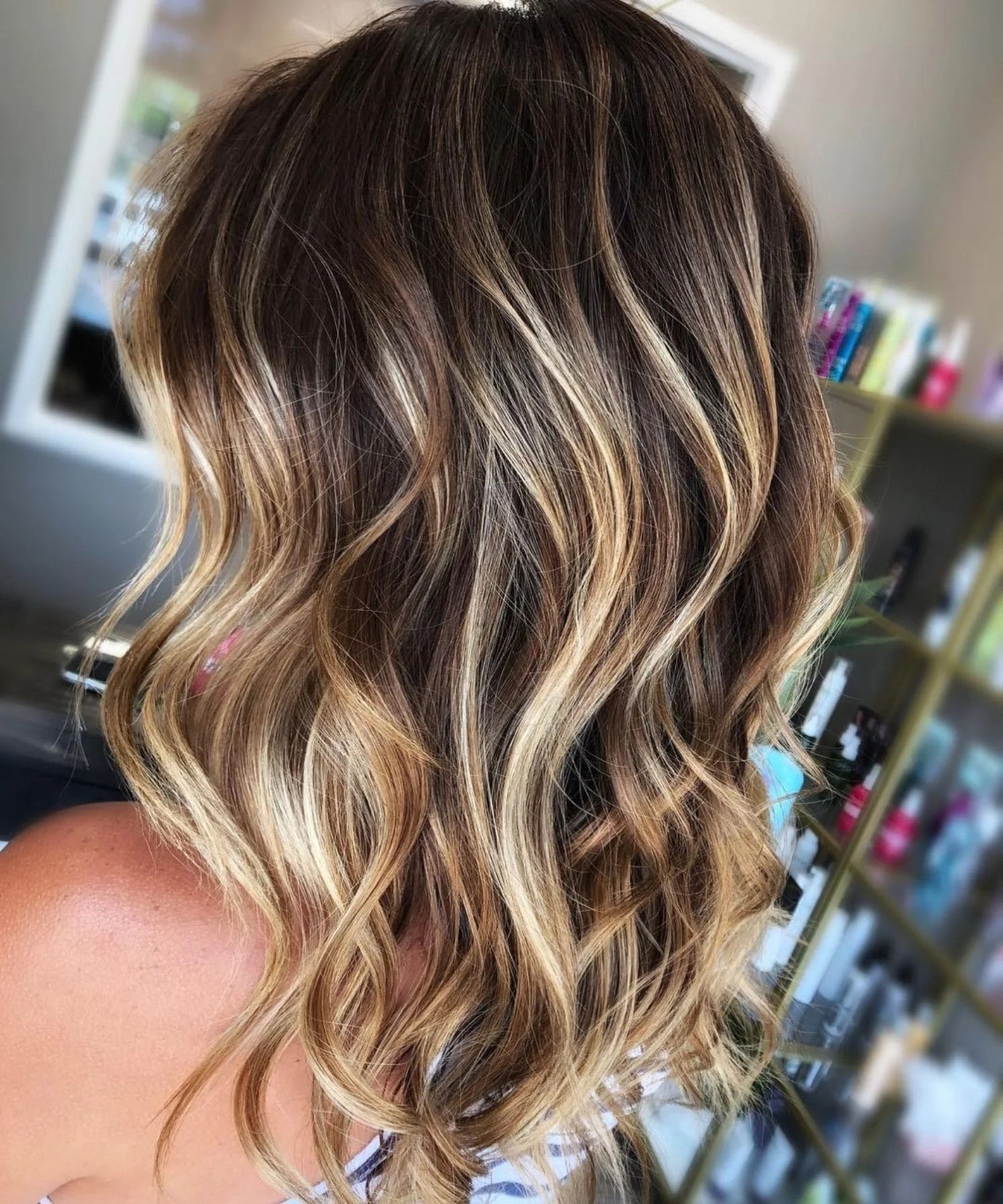 Chocolate Base with Blonde Balayage