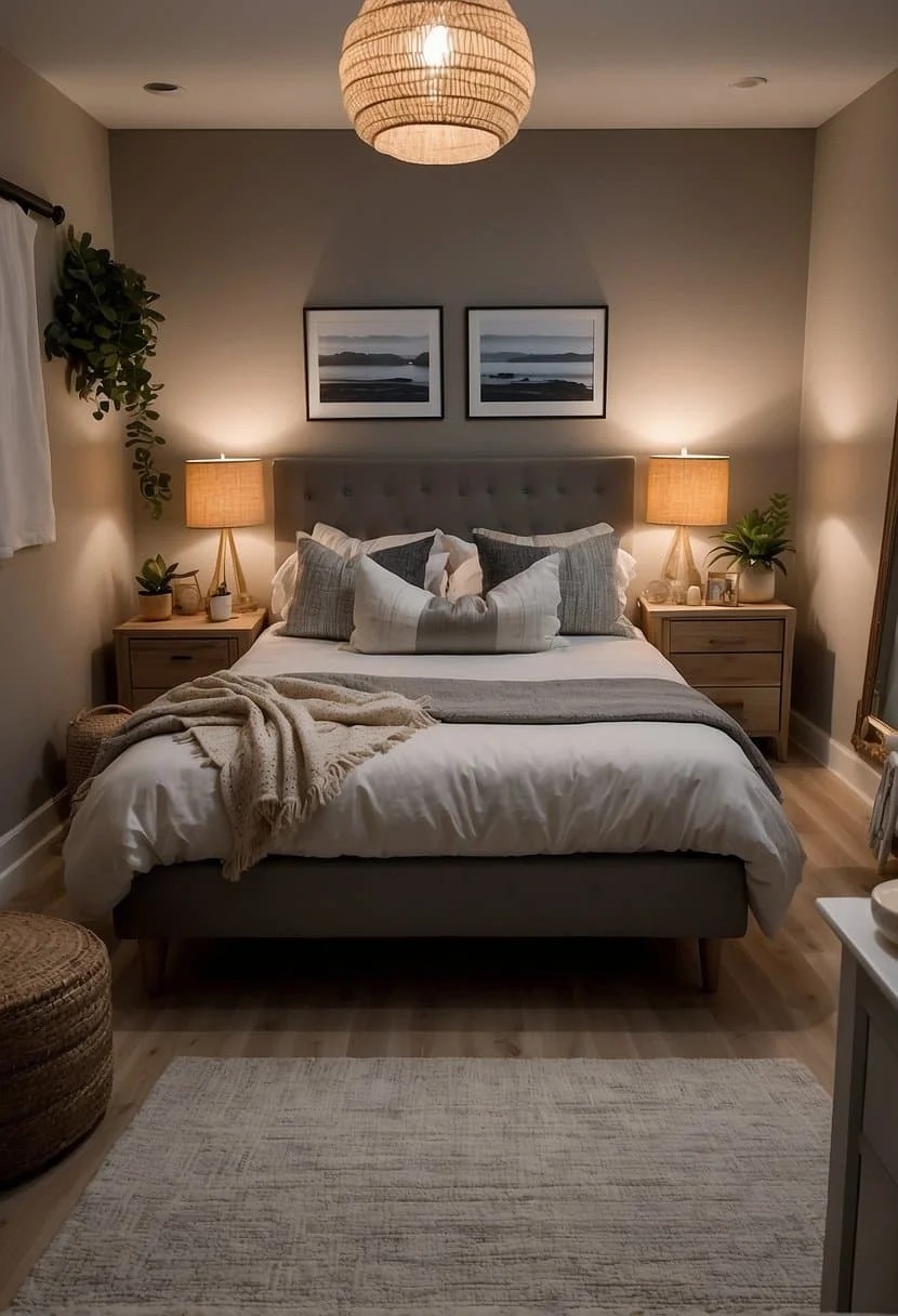 Enhance Your Small Guest Bedroom with Soft, Warm Lighting