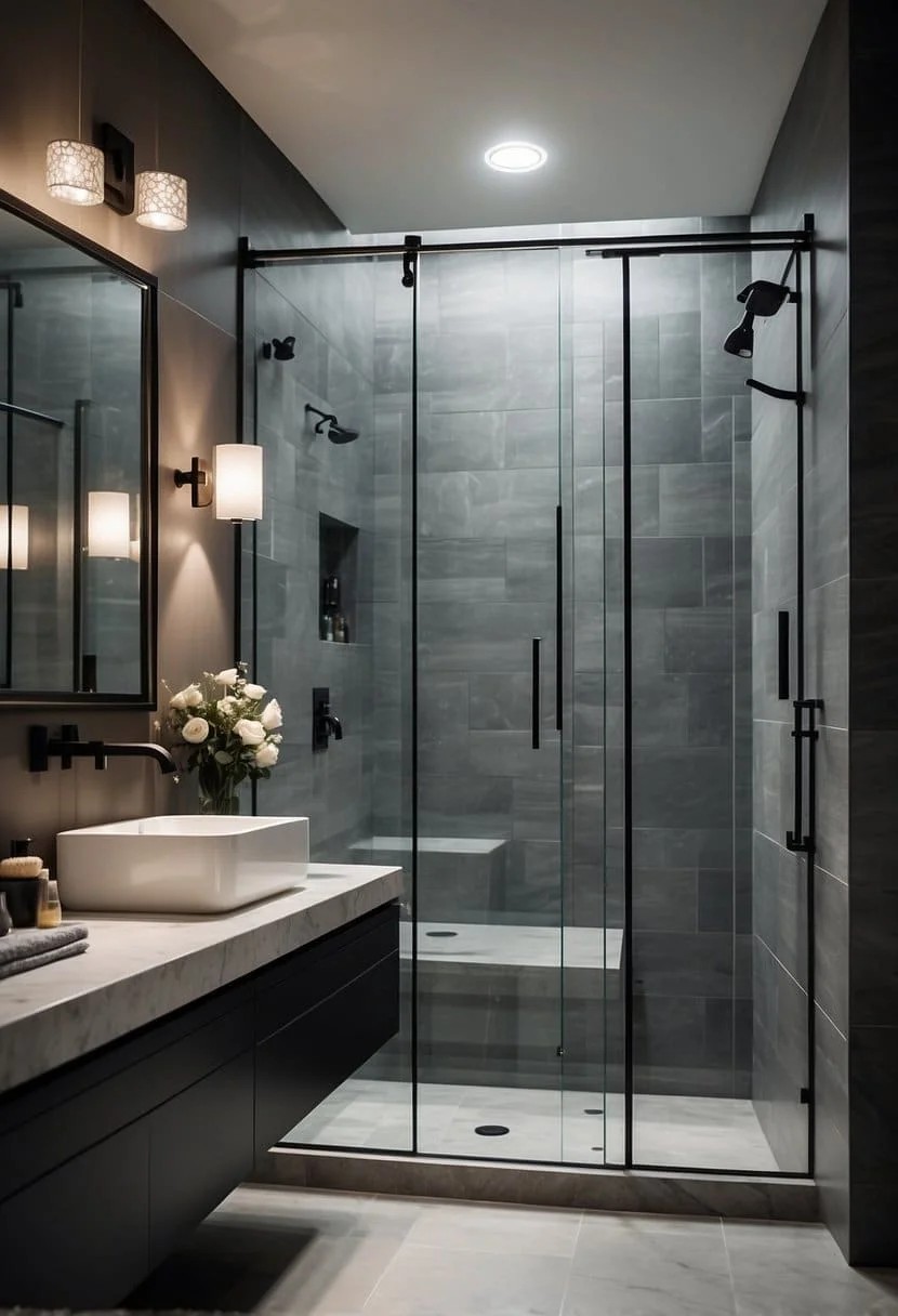 Incorporate a Frameless Shower Door in Your Small Bathroom Shower for a Sleek Look