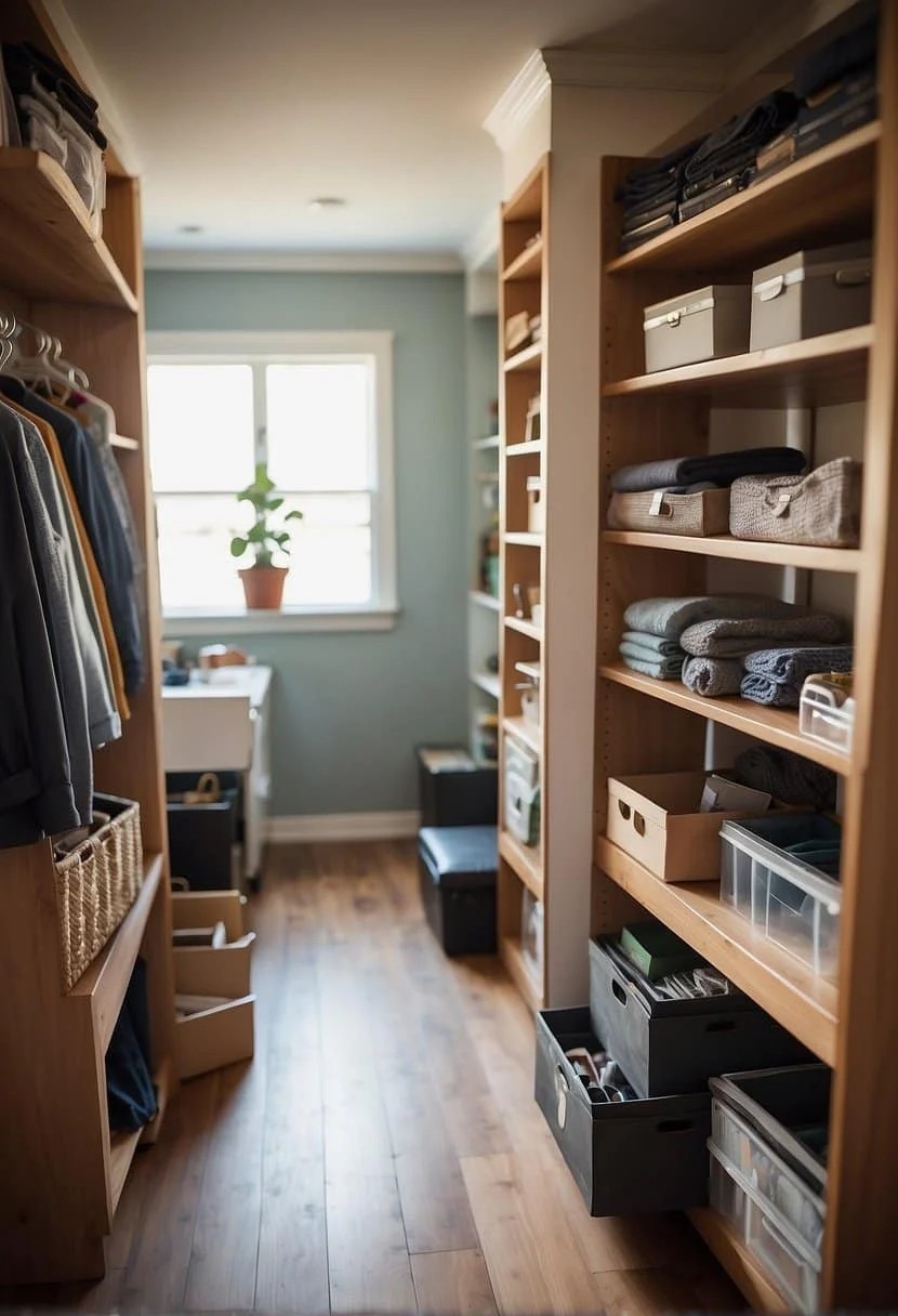 Use Shelf Dividers with Totes in Between