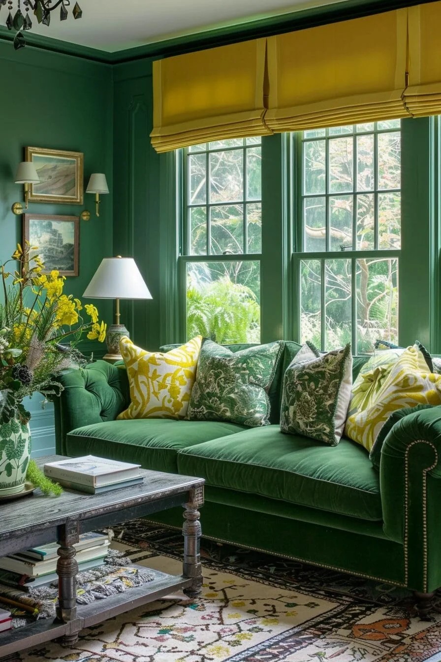 Green and Yellow Color Palette