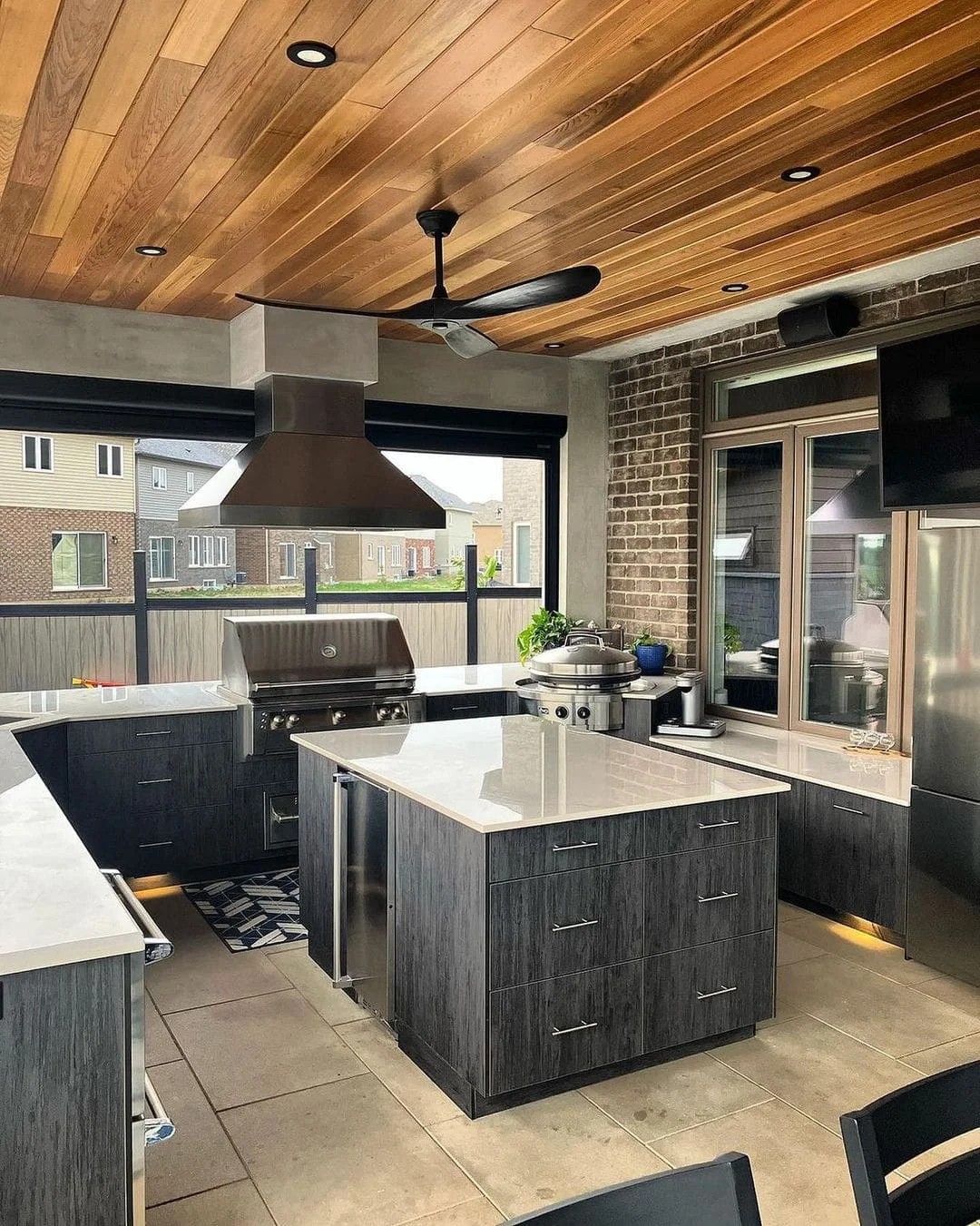 Industrial Outdoor Kitchen