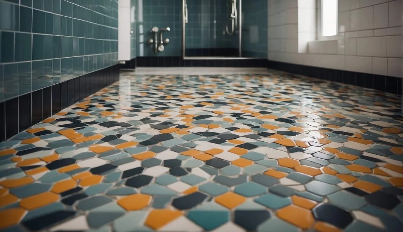 Geometric Patterned Floor Tiles